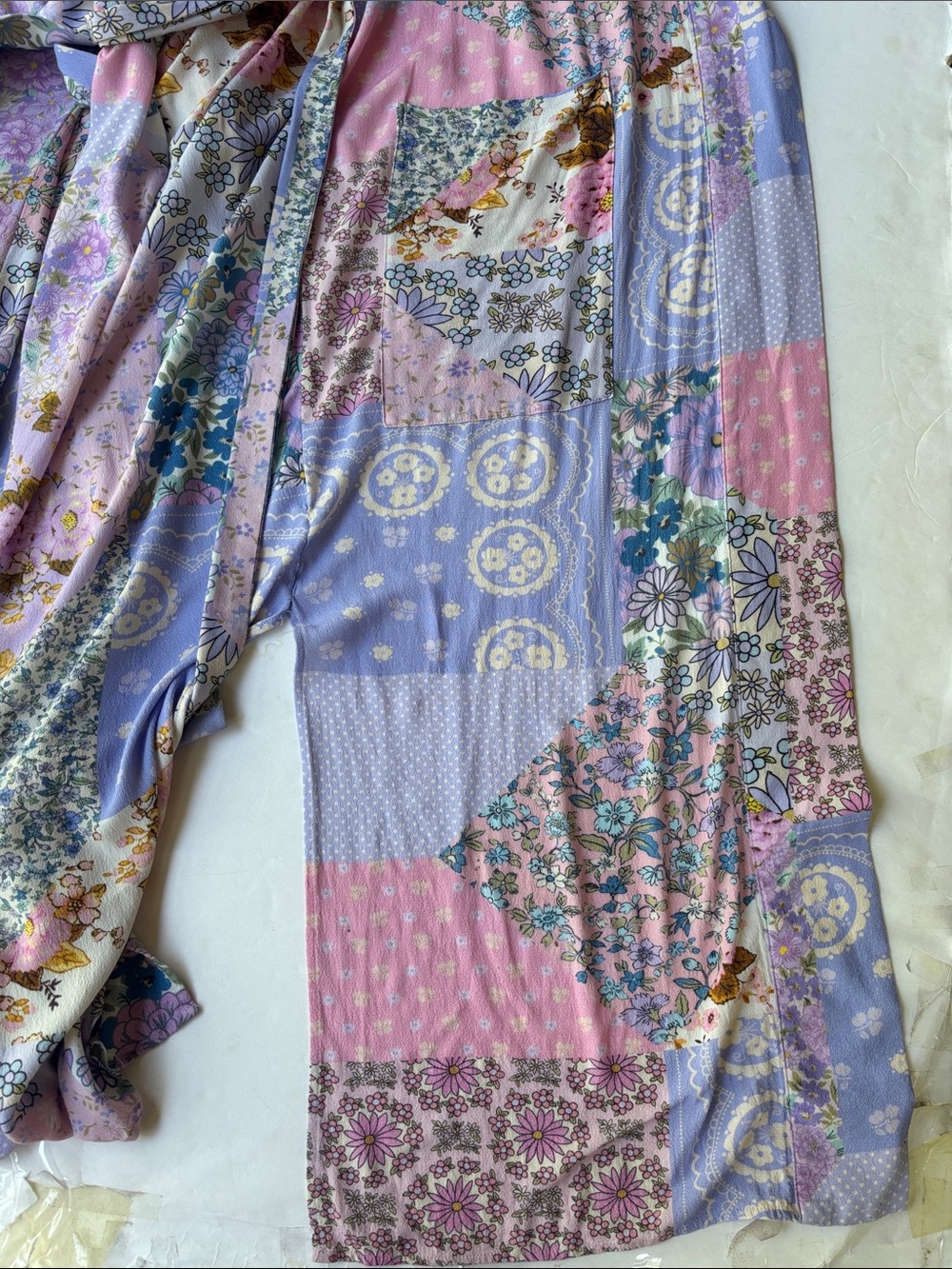 Spell Gypsy Collective Cha Cha Maxi Robe S/M Duster Coverup Lounge Long Pastel - Picture 11 of 17